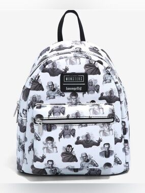 Loungefly Universal Monsters Icons Mini Backpack NWT